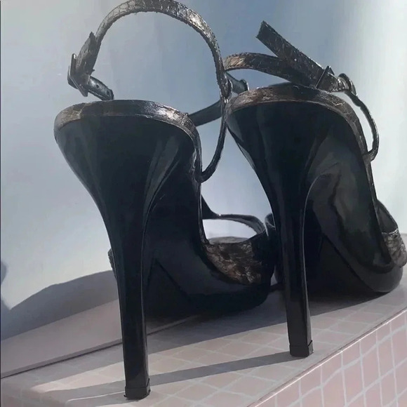 BCBG Silver Metallic Sandals - Picture 4 of 8